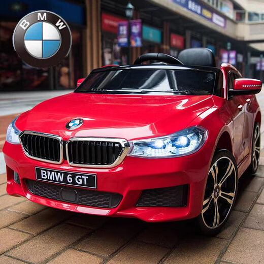 Jianhou BMW children's electric car four-wheeled baby car charging person child remote control one-year-old gift red independent swing + dual battery + 24G remote control + hand electric drive