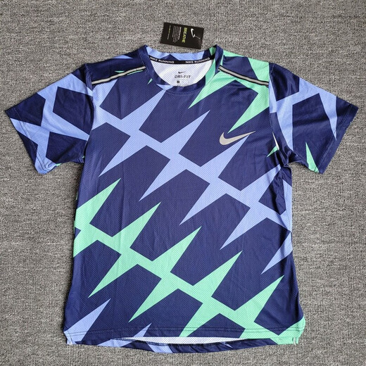 NBA KIDS-NIKE猎鹰速干半袖田径训练服专业跑步猎鹰短跑服装反光网眼速干 耐克-猎鹰背心-灰色【高品质】 M 耐克-M 55-65KG