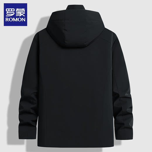 Luo Meng winter thickened cotton coat for men middle-aged large size loose windproof warm cotton coat dad winter waterproof winter jacket classic black windproof and warm 2XL recommended weight 140-155Jin Jin equals 0.5 kg