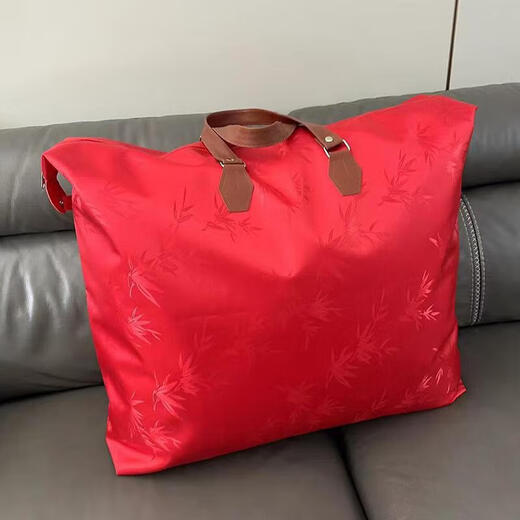 Thickened Oxford cloth quilt storage bag student quilt bag waterproof thickened durable moving packing bag bamboo leaf green thickened waterproof/moisture-proof/extra large 85*75cm (for winter 8-12 Jin Jin equals 0.5 kg quilt