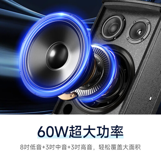 先科 会议室音响套装组合8英寸家庭KTV背景音乐培训会议专用设备蓝牙功放壁挂音箱VD-202/K5V*4/M-17
