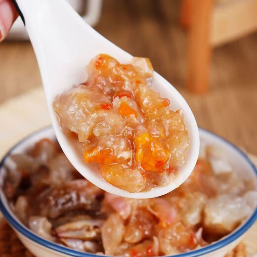 Big barrel Zhoushan red paste crab paste Ningbo red paste crab paste red paste choking crab drunk crab raw pickled crab paste swimming crab red paste crab paste 700g*2 bottles