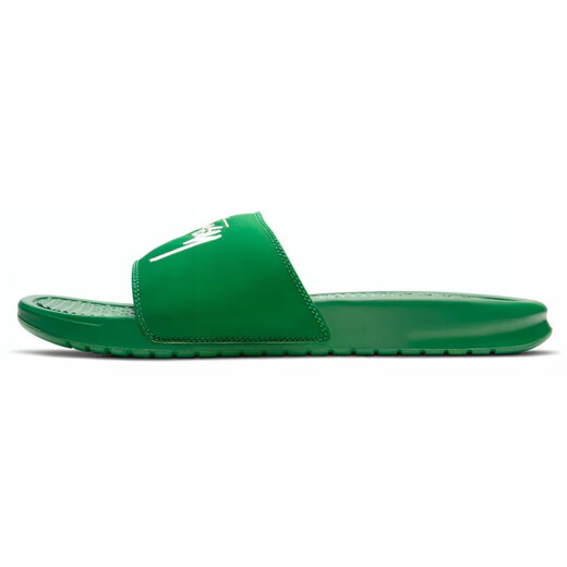 Nike Stussyxbenassislis Exterior de suela gruesa, zapatillas de ajuste cómodas para hombres y mujeres, verde 38.5