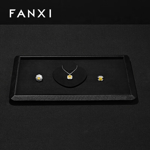 凡西【新品】项链展示架超纤人像模特椭圆脖子颈膜展架项链展示道具 (小)卧式人像(超纤灰)-RX11303