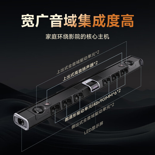 
Landscape (SANSUI) DV-99C 7.2.4 Dolby Atmos Echo Wall TV Audio Home Theater KTV Set Projector Smart Bluetooth Wall Mount Wireless Wireless with Microphone
