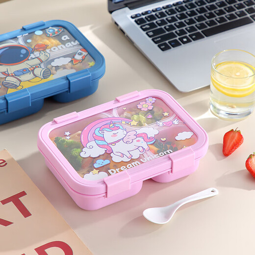Varelle de table pour enfants bol de nourriture bol bébé 316 en acier inoxydable Nouveau-né le bol d'isolation à eau modèle de licorne amovible