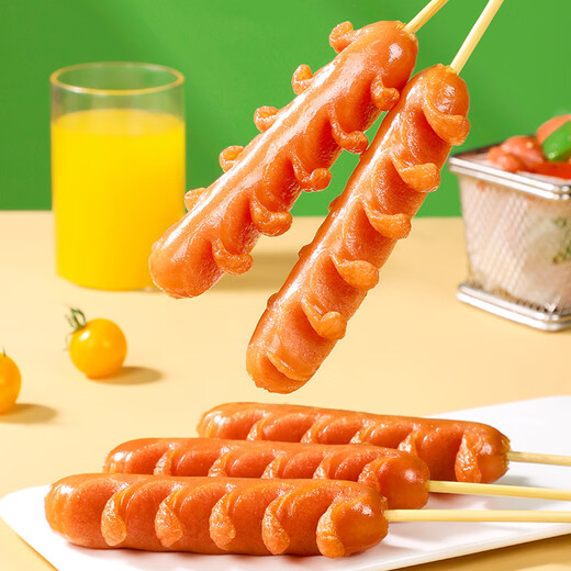 Anjing Xiaoqiu ANJOY XIAOCHU Original wheat sausage 1050g Flowering crispy grilled sausage hot dog Night market barbecue snacks