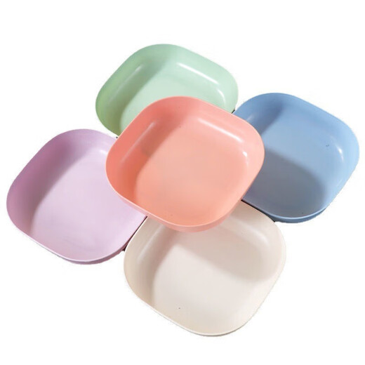 Exclusif pour les nouveaux arrivants, vente à durée limitée de plats à cracher des os, assiettes à ordures de table à manger, assiettes à cracher en plastique, assiettes de fruits, plats à cracher des os, 2 pièces, couleurs aléatoires