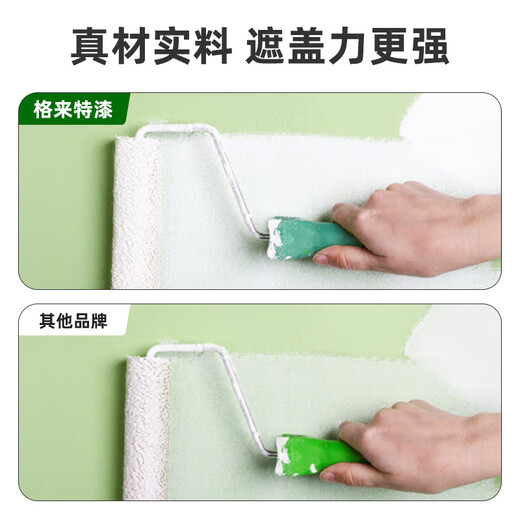 格来特儿童漆内墙乳胶漆净味墙面漆儿童乳胶漆环保抗菌防霉无甲醛可调色 栀子白【1391】 1kg*1件 300g