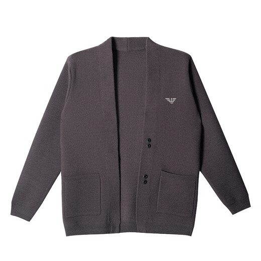 Armani (ARMANI EXCHANGE) 2025 new plus size plus size fat men's daddy loose jacket men's cardigan sweater outer camel L 170