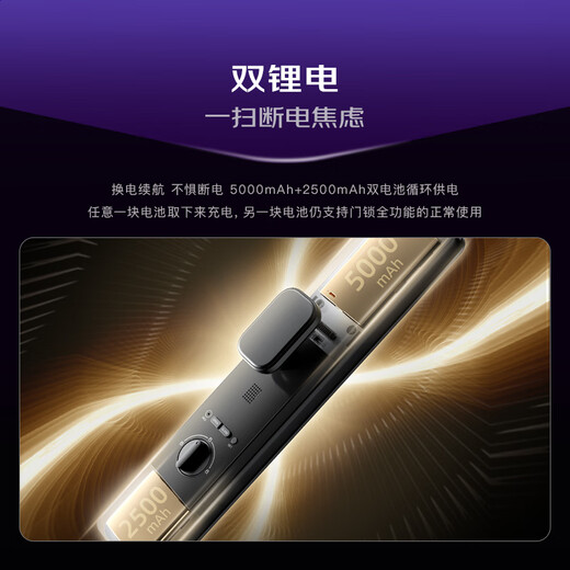 Kaadas smart door lock dual camera face recognition visible cat eye large screen fingerprint lock King Kong P30 Pro Max dual camera