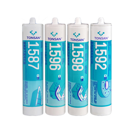 可赛新1587 1596 1598 1592平面密封剂 耐高温法兰件设备密封胶水 灰色1596-310ml