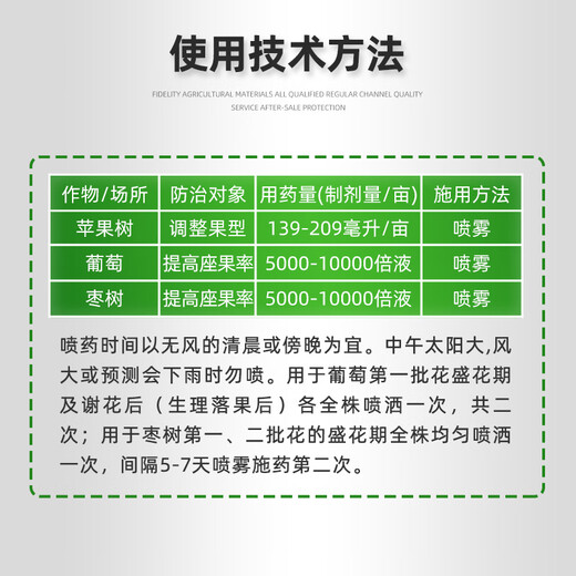 Premarin Premarin 3.6% gibberellic acid A4A7 Benzylaminopurine Plant growth regulator to increase fruit setting rate 2ml Premarin 2ml