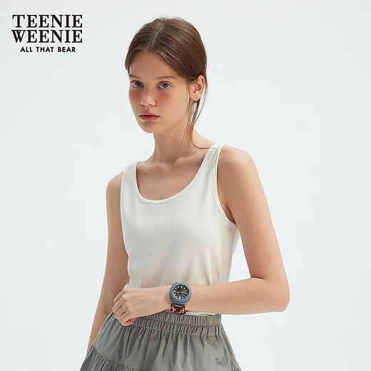 Teenie Weenie Bear Damenpullover 2025 Herbst neue Slack Lazy Style Baumwolle und Leinenmischung zweiteiler Set Hellblau M