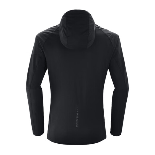 Kailas Sport Outdoor Mountain Climbing Brand Logo Atmungsaktives warmes winddichtes Kapuzen mit halb offener Brust Fleece Jacke Xuanqing Black M.