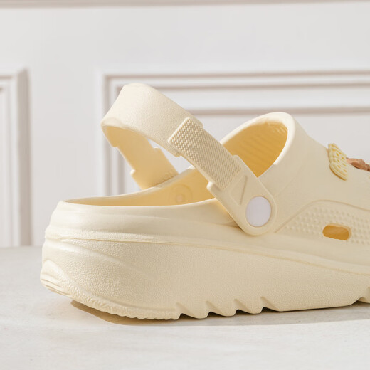 Yaowanxi Dick-Soled-Lochschuhe für Frauen im Sommer 2025 New Beach und Mode-Fashion-Anti-Rutsch-Anti-Odor-Eva-Sandalen Kaffee 36 -3735-36