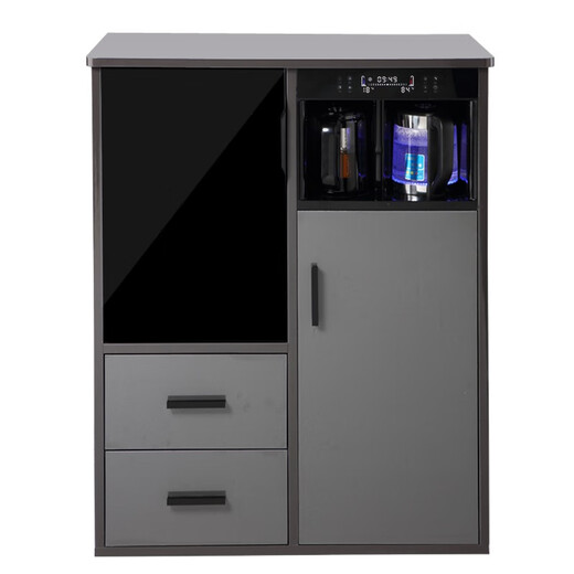 
Tea bar machine with disinfection cabinet for household living room solid wood smart light luxury integrated cabinet 2024 new fully automatic water dispenser 9902 European style ice warm