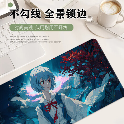 Mauskissen Super großer Anime 2D-Laptop-Tastaturkissen verdickte Schlosskante E-Sports Maus-Pad benutzerdefinierte DL-9215 900x400mm 4mm