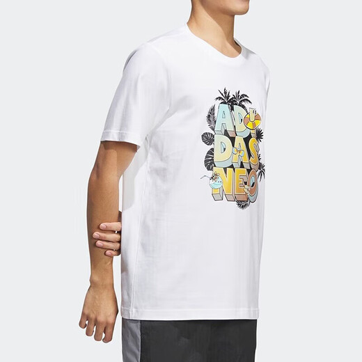 阿迪达斯（adidas）官方短袖男装女装新款健身跑步透气运动服情侣款舒适休闲圆领t恤 IP3884 S