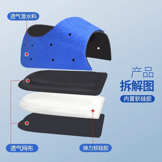 OLOEY Achilles tendinitis insoles, medical plantar fasciitis special insoles, anti-pain bone spurs, soft heel pads, heel protective covers, black heel pads, a pair of large sizes (41-45), built-in silicone to relieve pain and not tire your feet after standing for a long time