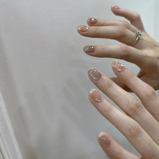 Mein siebentägiger handwächstes Nagel Großhandel Kristallstein Katze Auge Kleine rote Buch Whitening Nails können gefälschte Nägel bis 1047 Kristallpurpur Schmetterling Phototherapie Klebermodell abgelöst werden
