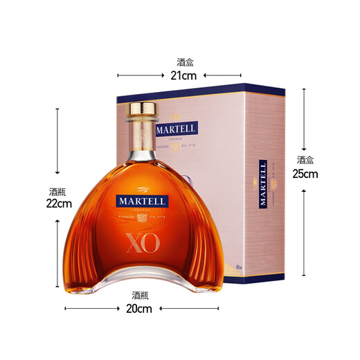 马爹利 拱桥 XO 1000ml 法国干邑白兰地 原装进口洋酒 