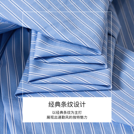 ROEYSHOUSE罗衣休闲宽松条纹衬衫女2025夏季新款气质翻领衬衣短袖上衣12354 条纹 M