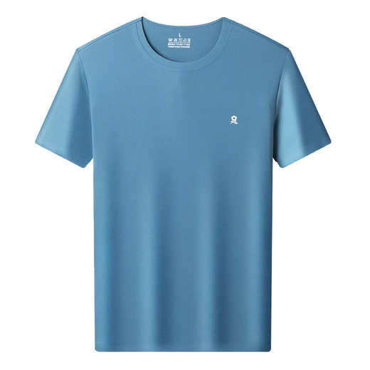 Mengtejiao T-shirt à manches courtes pour hommes, soie de mûrier sans marques, t-shirt masculin pour les hommes à manches courts à manches courtes décontractées décontractées, KSP-J13576 White M 165 [suggéré 100-115Jin [Jin est égal à 0,5 kg]]]
