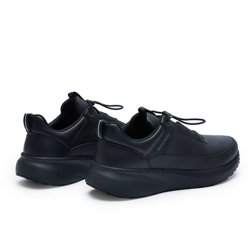 Biyinlefen Antibacterial and Deodorant Autumn and Winter Men's Leather Shoes Lightweight Non-Slip Light Business Casual Lace-Free Leather Shoes Versatile