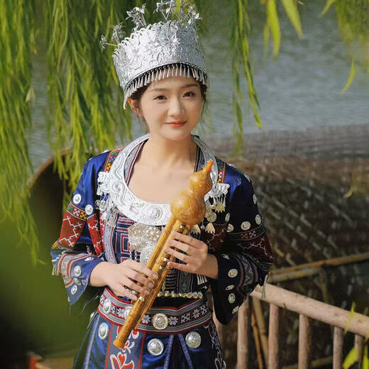 赫尔纳HOERNER新款柏悦电葫芦丝乐器国产电子吹管葫芦丝电子笛电萨初学者乐器 金竹色