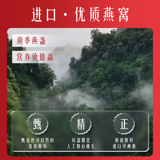 内廷上用同仁堂燕窝 即食燕窝 燕窝礼盒 燕窝孕妇送妈妈的生日礼物补品6瓶