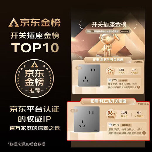 正泰(CHNT)开关插座墙壁面板家用86型面板二开双控开关NEW6C幻银灰