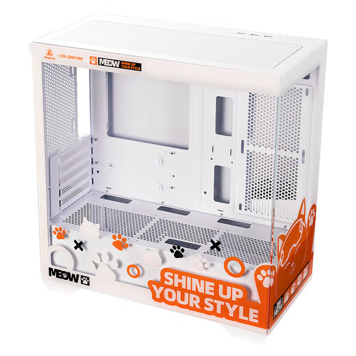 Colorful Orange Cat customized host 14600KF/230F RTX5060Ti 5070Ti desktop computer water-cooled chicken game AI live broadcast design DIY assembly machine equipped with 6丨14600KF+RTX5070Ti 16G丨32GB (16G*2) DDR5 memory