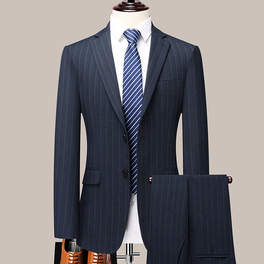 AX Armani men's straight suit trendy high-end picture color M 170