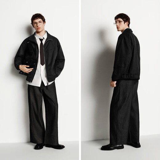 Semir Jacket Men's Loose Stand Collar Jacket Youth Texture 2025 Autumn and Winter Top Fashion Simple 109725108114