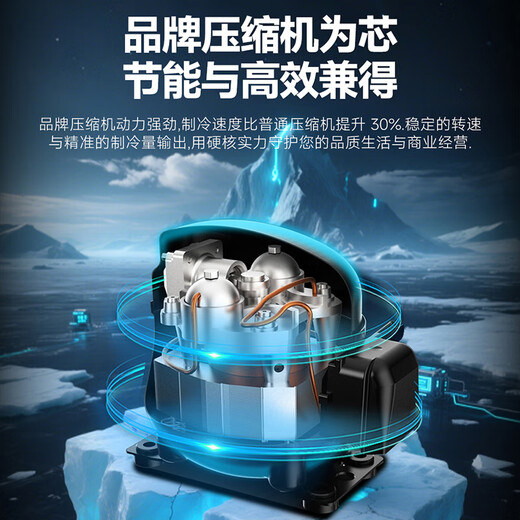 Chigo display cabinet glass door vertical refrigerator commercial supermarket beverage cabinet refrigeration and preservation beer cabinet wine cabinet freezer large capacity double door large double door 918L direct cooling | energy saving | copper tube