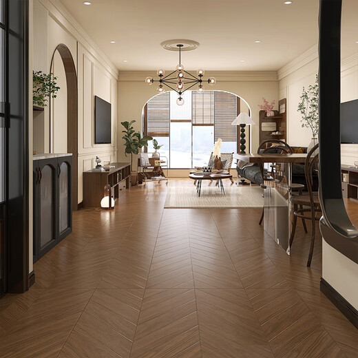 Wen Yijia personalizado 600x1200 Velvet Pescado suave Patrón de hueso de la madera Azulejos de grano de madera All-Ceramic Living and Dining Floor Tiles Boilming Fines BJ12794 BJ12797 BJ12798