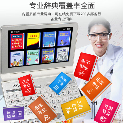 Kuaiyitong Student English Electronic Dictionary Learning Machine for Primary and High School Students Offline Back-Looking Word Artifact Longman Advanced English-Chinese Bilingual Dictionary Translator No Games Can Be Taken to School Space Silver HD Screen Upgraded Version 64G Enhanced Version Added New Primary School High Listening