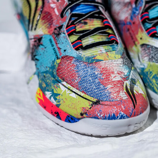 Li Ning (LI-NING) badminton shoes new ground flying PRO men's and women's lightweight high rebound professional competition shoes ground flying 3 PRO artist color 43 (270mm)