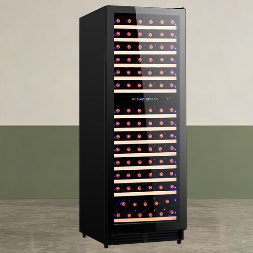 VINGARDE wine cabinet constant temperature wine cabinet embedded household dual temperature wine cabinet ice bar compressor air-cooled frost-free bar winery wine beverage constant temperature moisturizing refrigerator CH-165 single door double temperature - full glass door 154 bottles 1.67 meters 408L