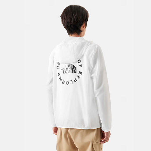 北面北面THE NORTH FACE 城市户外系列 背面字母Logo印花连帽 雪峰白 S