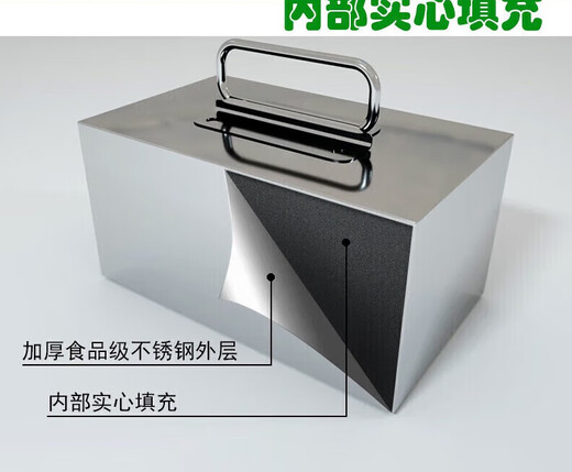 野鸽不锈钢压肉块卤肉压块压锅石压布块咸菜压块熟食压块汤桶配重 5斤加厚款12201