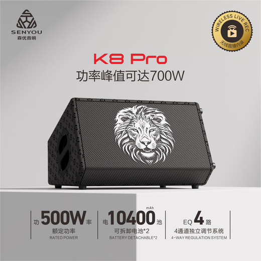 Senyu K8 Pro outdoor singing audio instrument playing and singing saxophone electric blowpipe professional stage speaker Senyu K8Pro