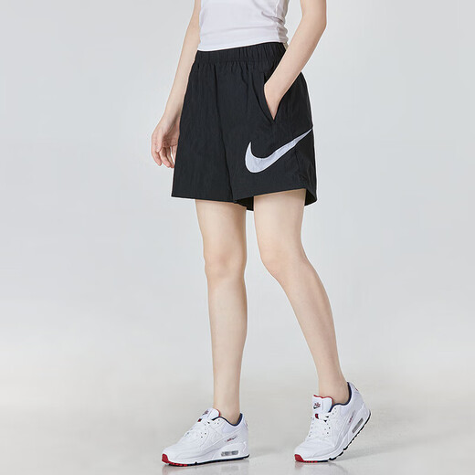 耐克（NIKE）女装运动套装25夏新款舒适透气简约短袖T恤宽松五分裤短裤两件套 休闲T恤+宽松五分裤 M