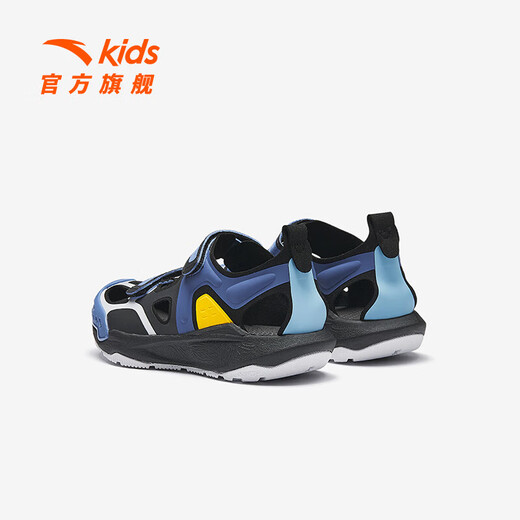 ANTA (ANTA) Children's Sandals Boys' Shoes 26th Spring New Qingyu Tuantan Technology Outdoor Baotou Beach Shoes Black/Sea Mist Blue-1 28
