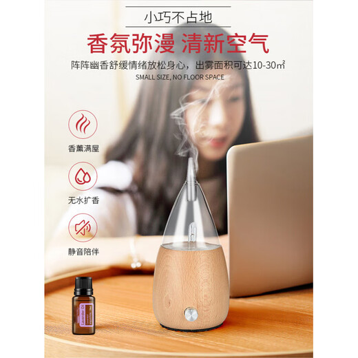 Shantou Lincun pure essential oil cold incense diffuser household negative ion atomized aromatherapy nasal static incense waterless aromatherapy machine pure essential oil cold incense instrument mini ball shape square