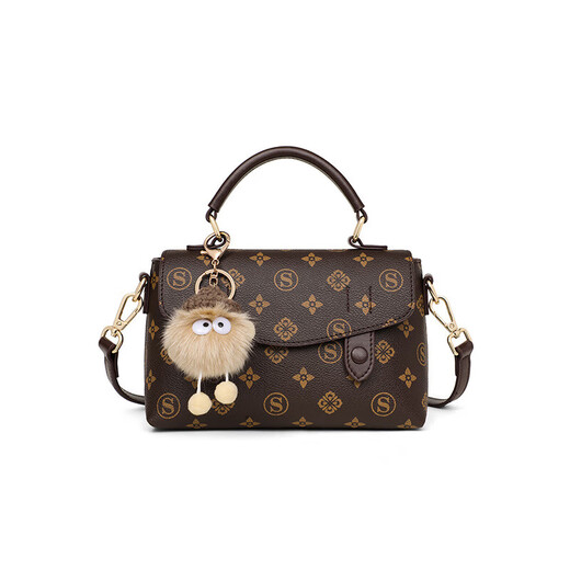 AnySmic luxury goods 2025 new four-season Cambridge bag fashion women's bag trendy high-end bags single-shoulder handbags coffee color