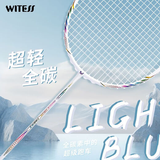 目击者（WITESS）目击者羽毛球拍691双拍超轻全碳素碳纤维两支装 镭射系列691黑色全碳双拍送套装