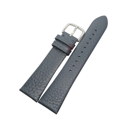 
Original Armani genuine leather strap AR11105 11143 1862 11142 11153 11154 1974 men's dark blue silver buckle [litchi pattern] 22mm