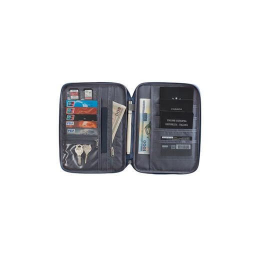 Sanqihu muje tragbarer Reisedokumentspeicher Beutel Multifunktionaler Ticketclip Passportschutz Hülle Multi-Layer-Kartenbeutel Orange Pulver klein